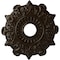 Ekena Millwork Preston Ceiling Medallion (Fits Canopies up to 4"), Hand-Painted Bronze, 17 1/2"OD x 4"ID x 1"P CM17PRBZS - alternate 1